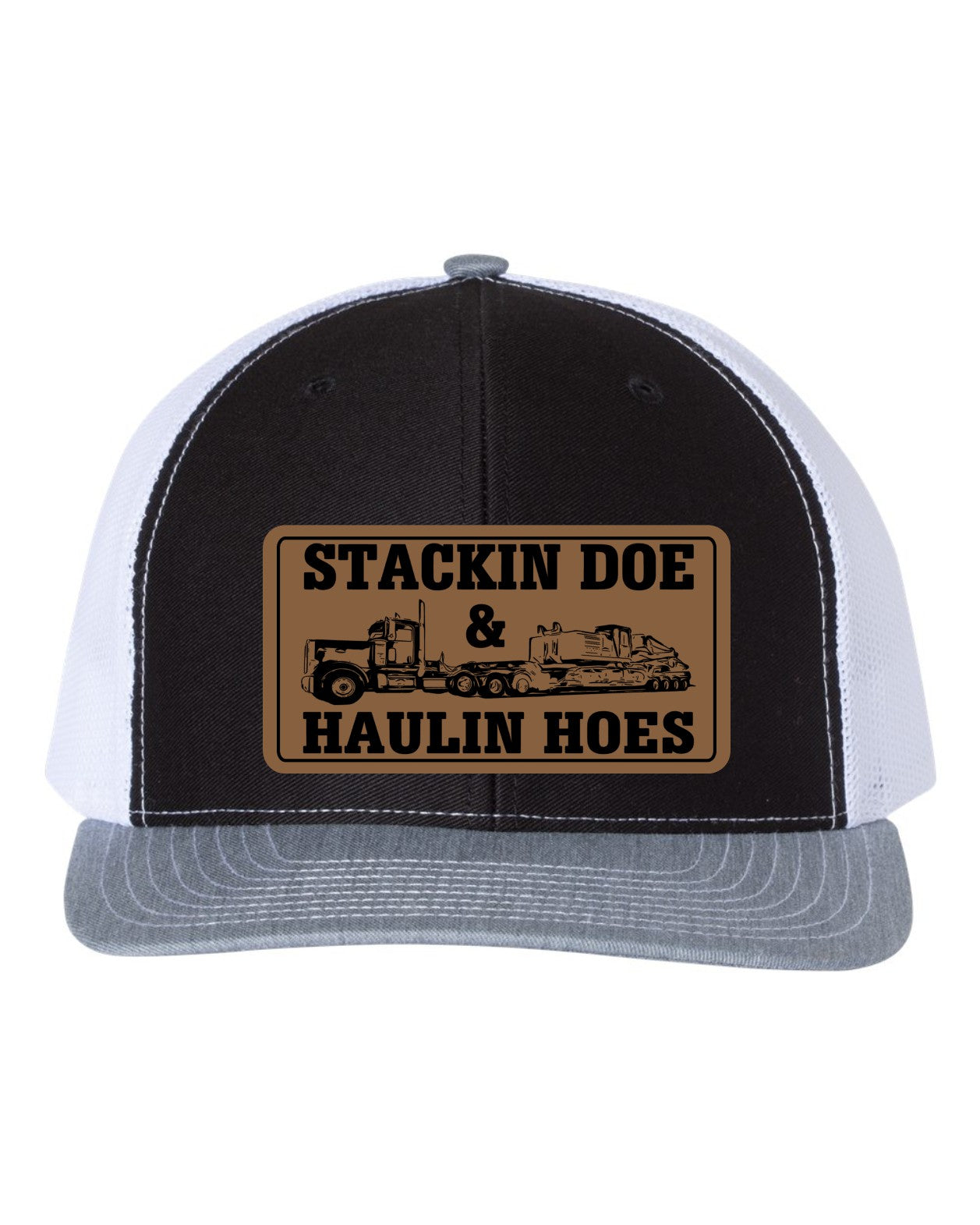 Stackin Doe & Haulin Hoes Leather Patch Richardson 112 Trucker Hat