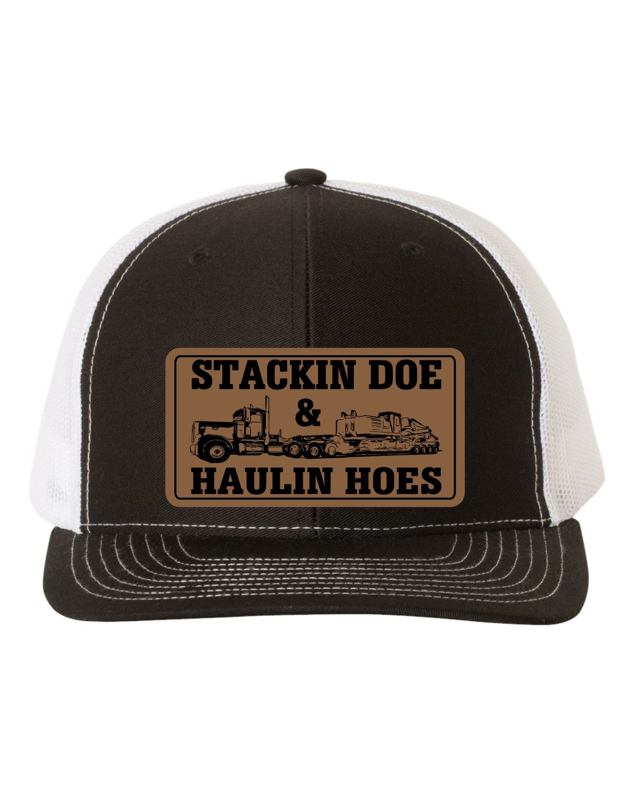 Stackin Doe & Haulin Hoes Leather Patch Richardson 112 Trucker Hat