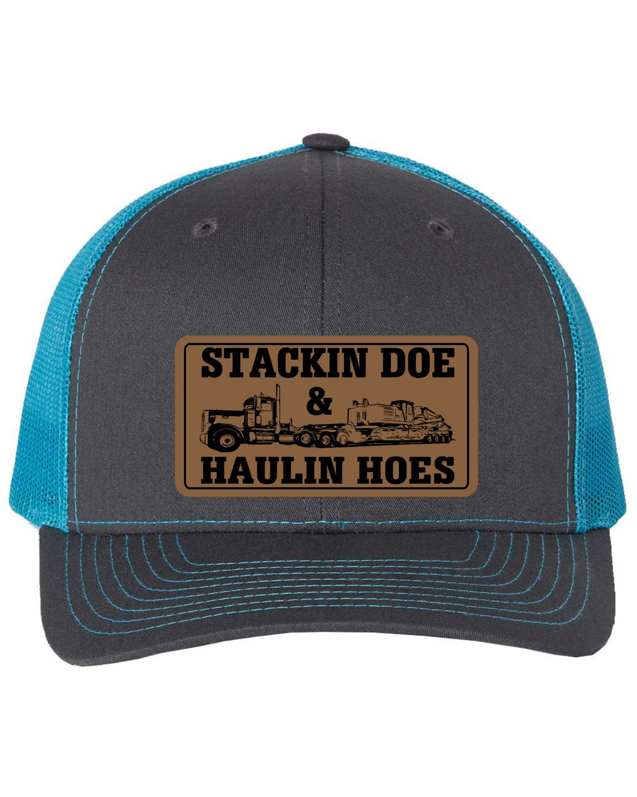 Stackin Doe & Haulin Hoes Leather Patch Richardson 112 Trucker Hat