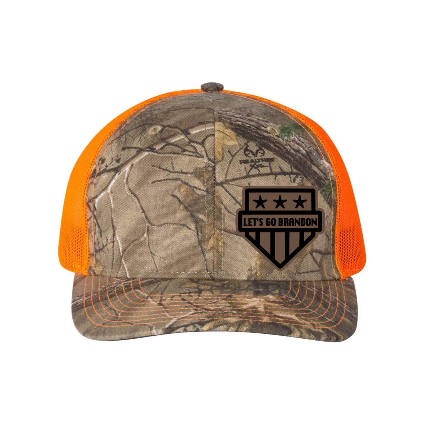 Let's Go Brandon Leather Patch Richardson 112 Trucker Hat