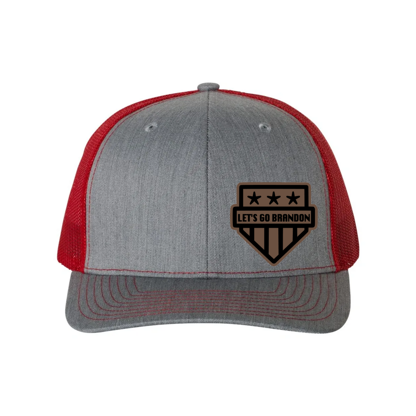 Let's Go Brandon Leather Patch Richardson 112 Trucker Hat