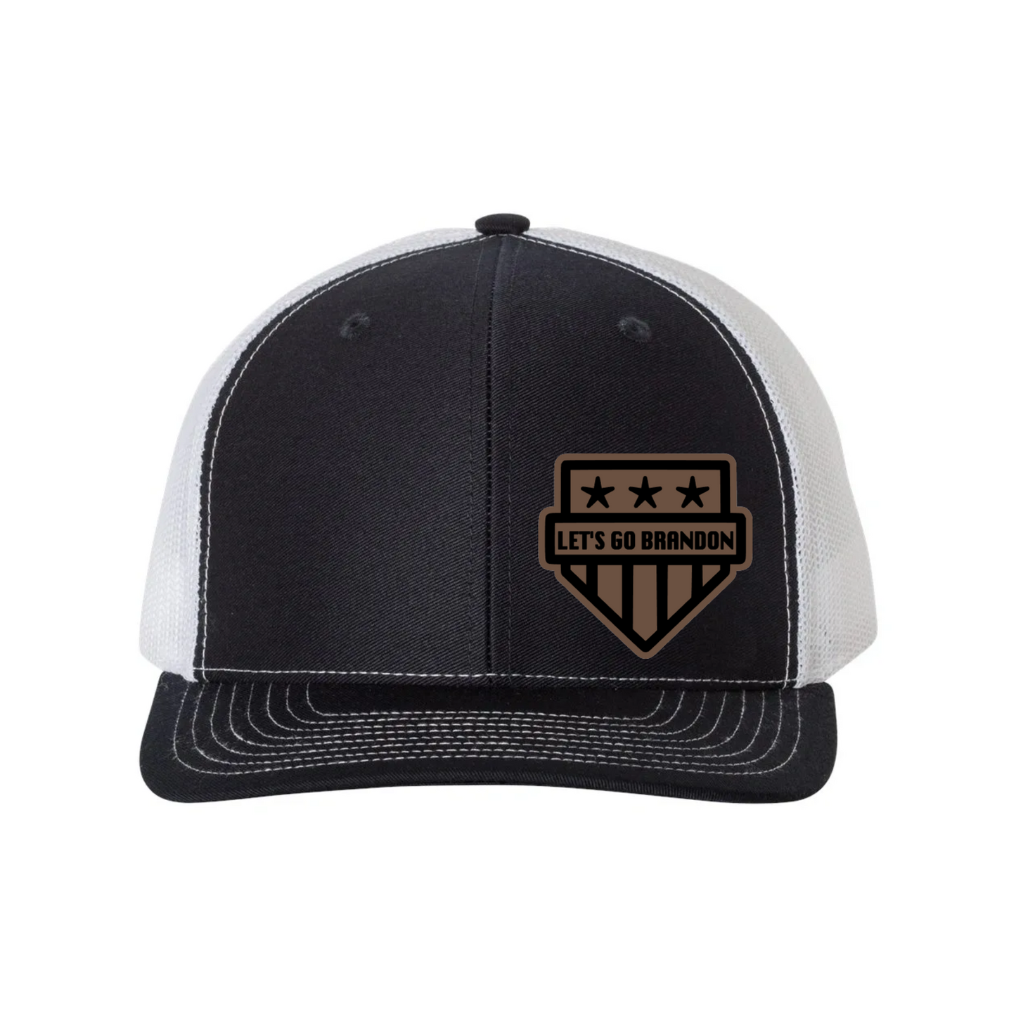 Let's Go Brandon Leather Patch Richardson 112 Trucker Hat