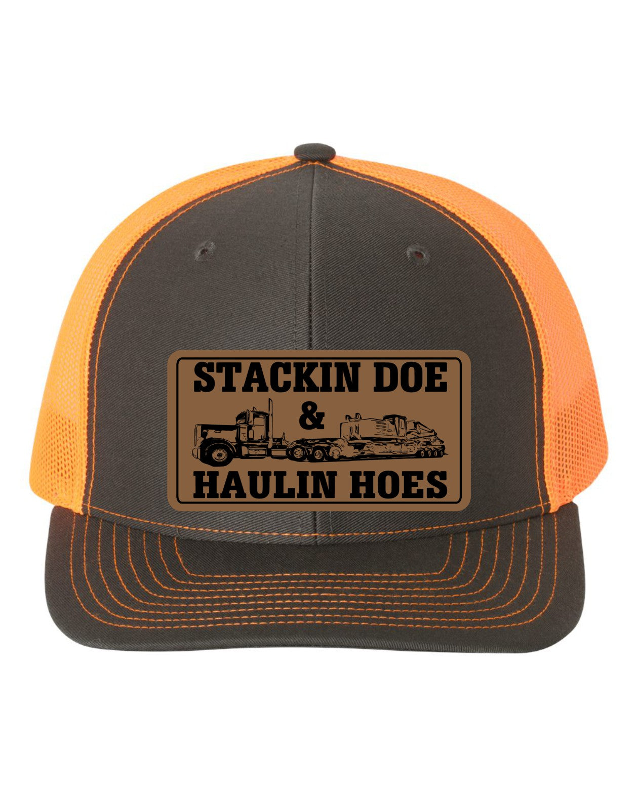 Stackin Doe & Haulin Hoes Leather Patch Richardson 112 Trucker Hat