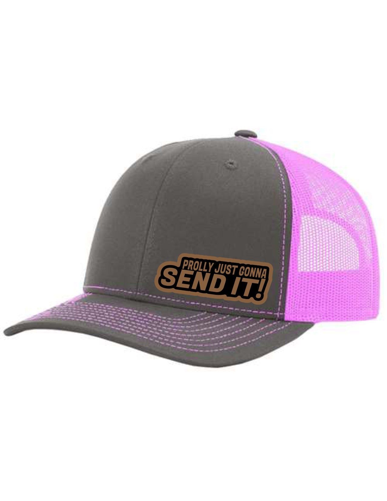 Send It Leather Patch Richardson 112 Trucker Hat