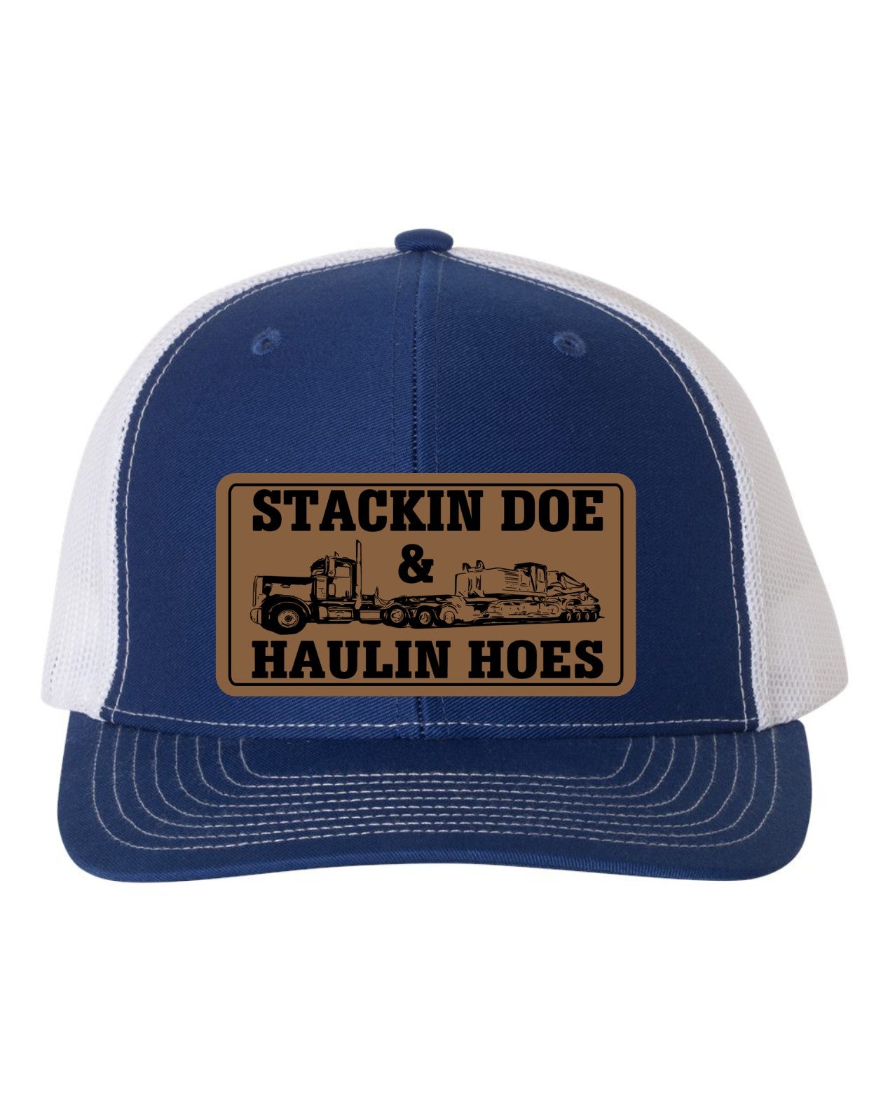 Stackin Doe & Haulin Hoes Leather Patch Richardson 112 Trucker Hat