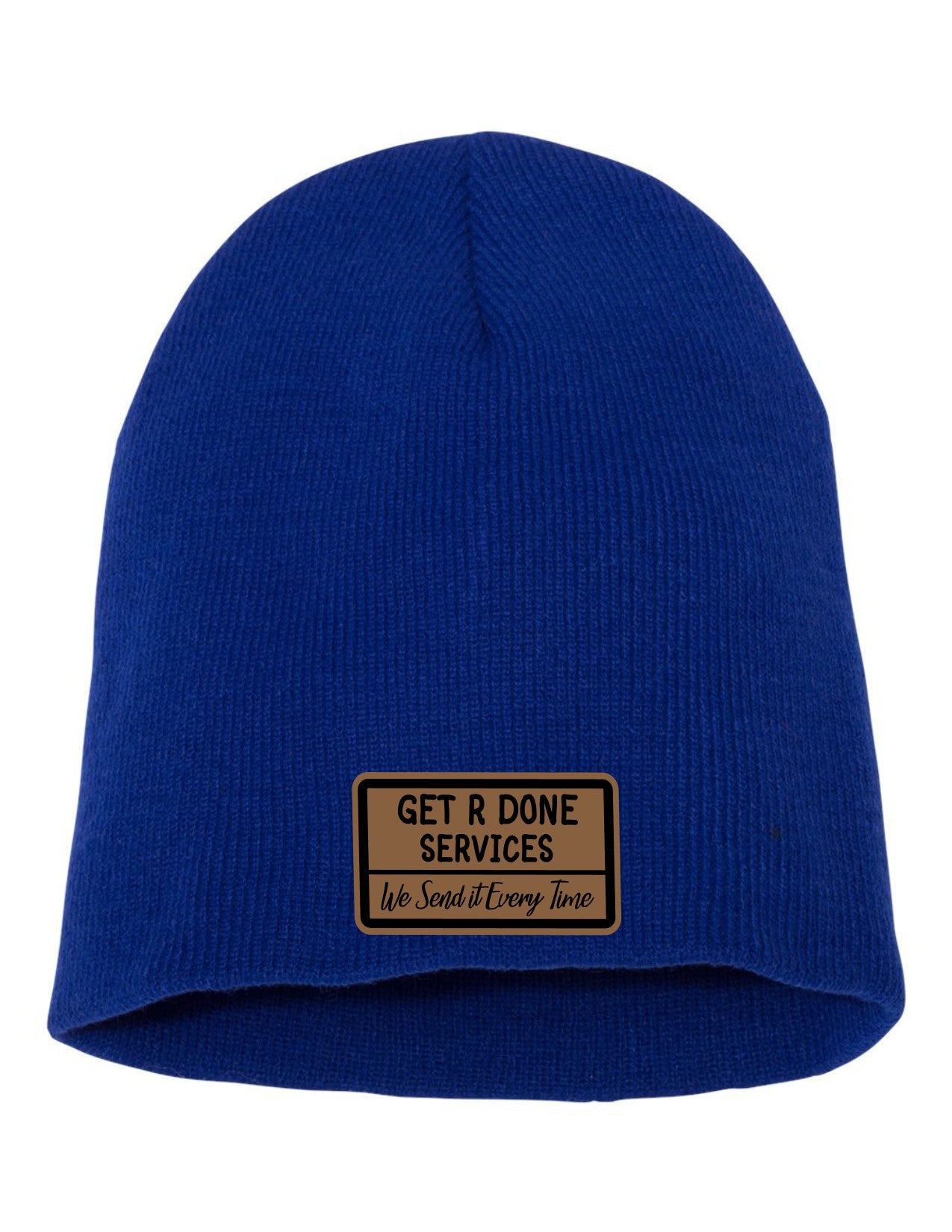 Get R Done Leather Patch Beanie