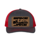 Wake & Jake Leather Patch Richardson 112 Trucker Hat