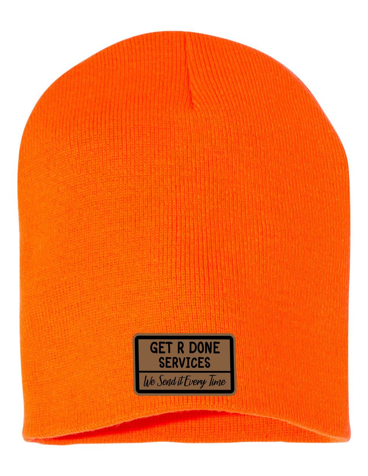 Get R Done Leather Patch Beanie